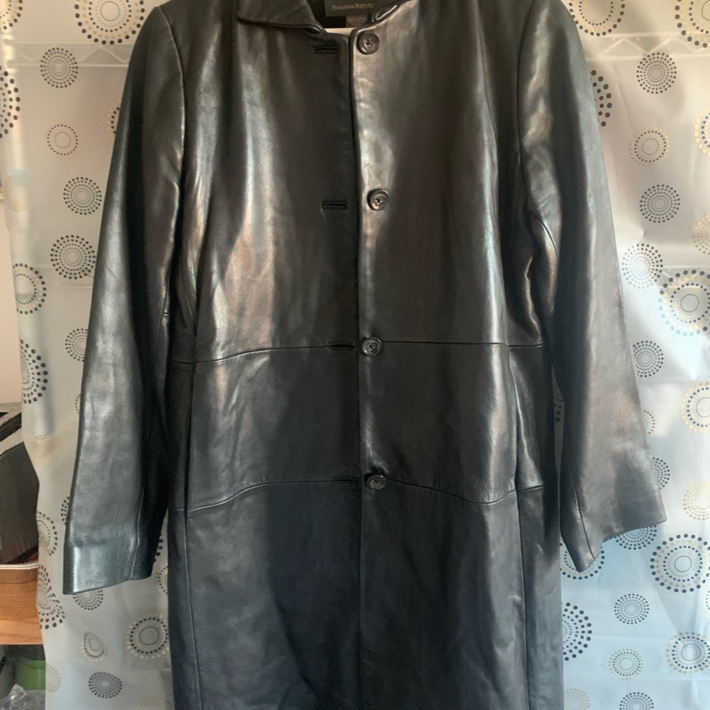Banana Republic Black Leather Jacket